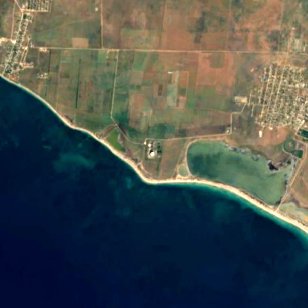 Evpatoria Observatory von oben gesehen (Sentinel-2)
