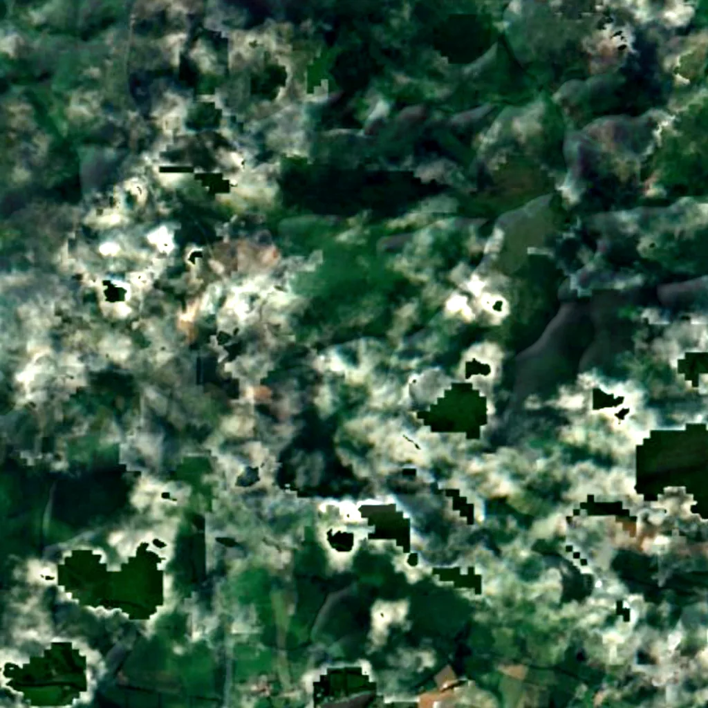 Nationaal park Exmoor van boven gezien (Sentinel-2)
