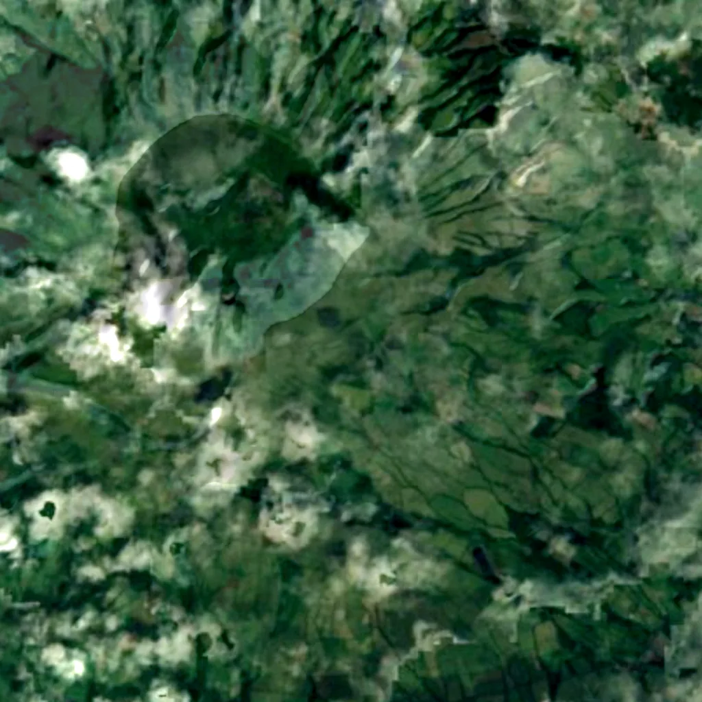 Faial visto dall'alto (Sentinel-2)
