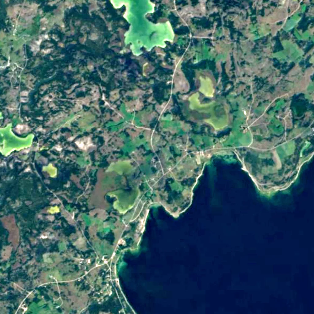 Fårö van boven gezien (Sentinel-2)