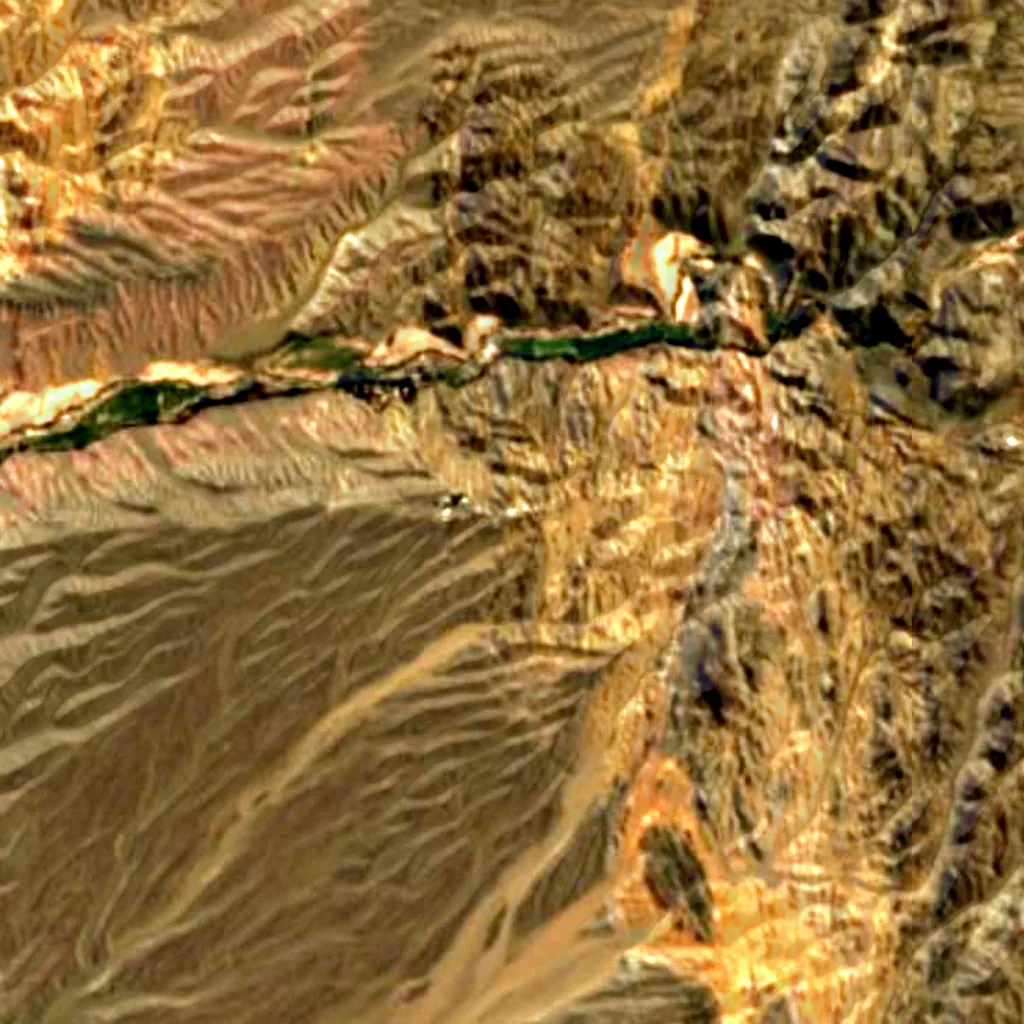 Felix-Aguilar-Observatorium von oben gesehen (Sentinel-2)
