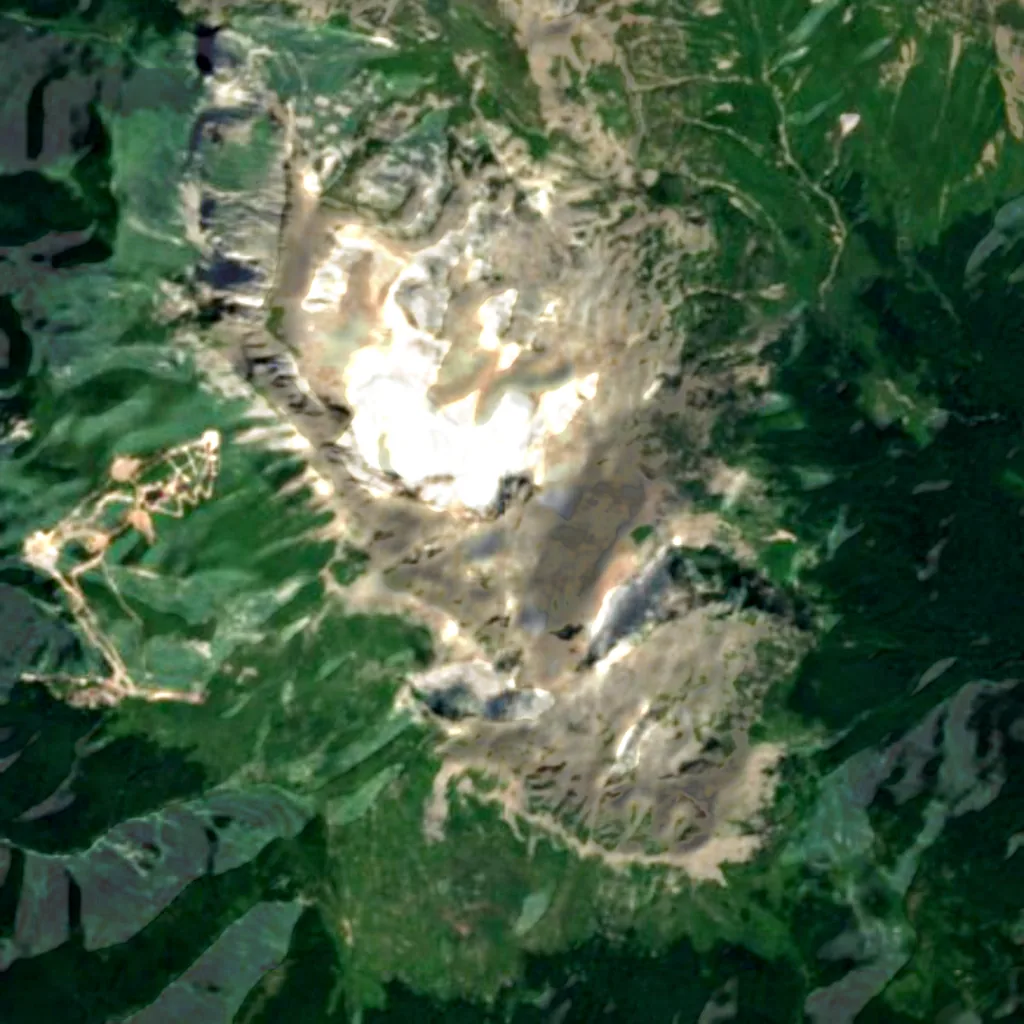 Monte Fisto visto de cima (Sentinel-2)