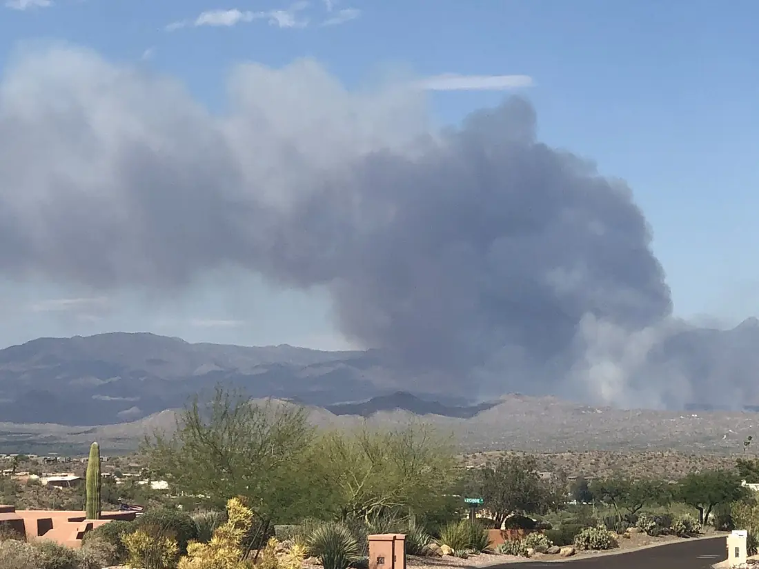Bush Fire from Fountain Hills