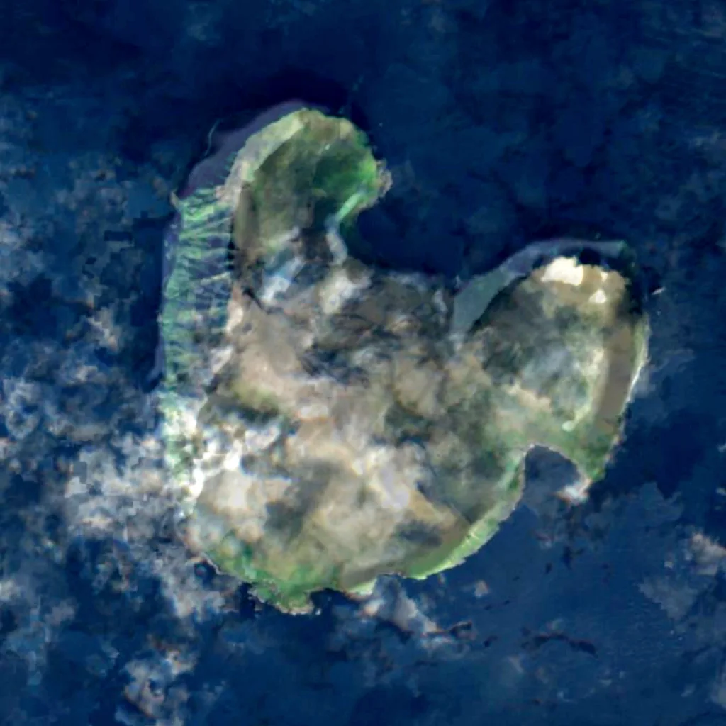Fugloy visto dall'alto (Sentinel-2)