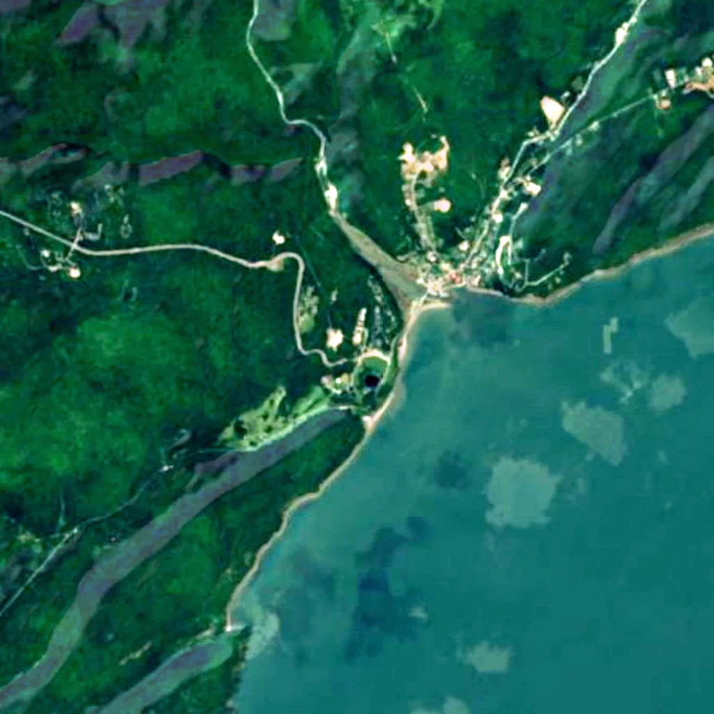 Parc national de Fundy vu d'en haut (Sentinel-2)