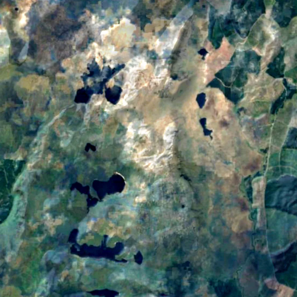 Galloway Forest Park visto de cima (Sentinel-2)