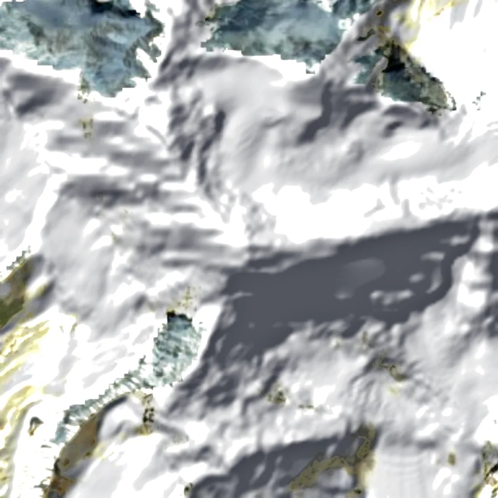Gangkhar Puensum vu d'en haut (Sentinel-2)
