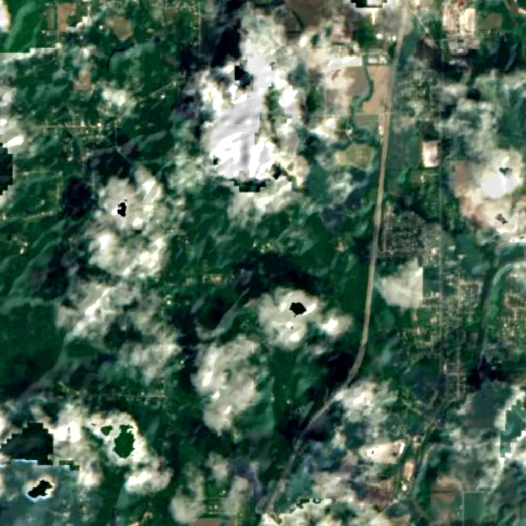 Goethe Link Observatory seen from above (Sentinel-2)