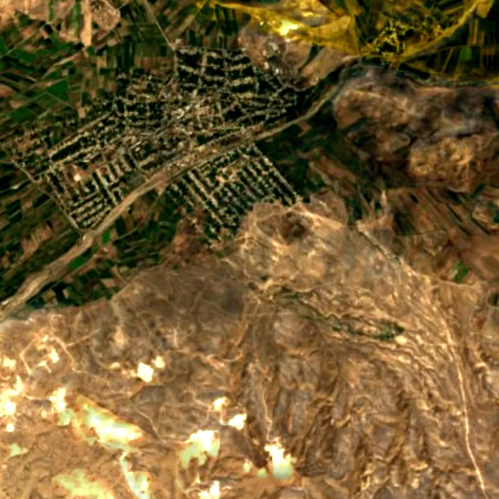 Goravan State Nature Reservation seen from above (Sentinel-2)