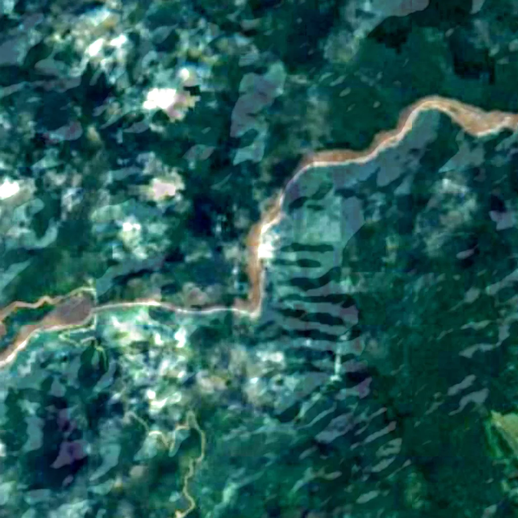 Gorges de Sounda visto dall'alto (Sentinel-2)
