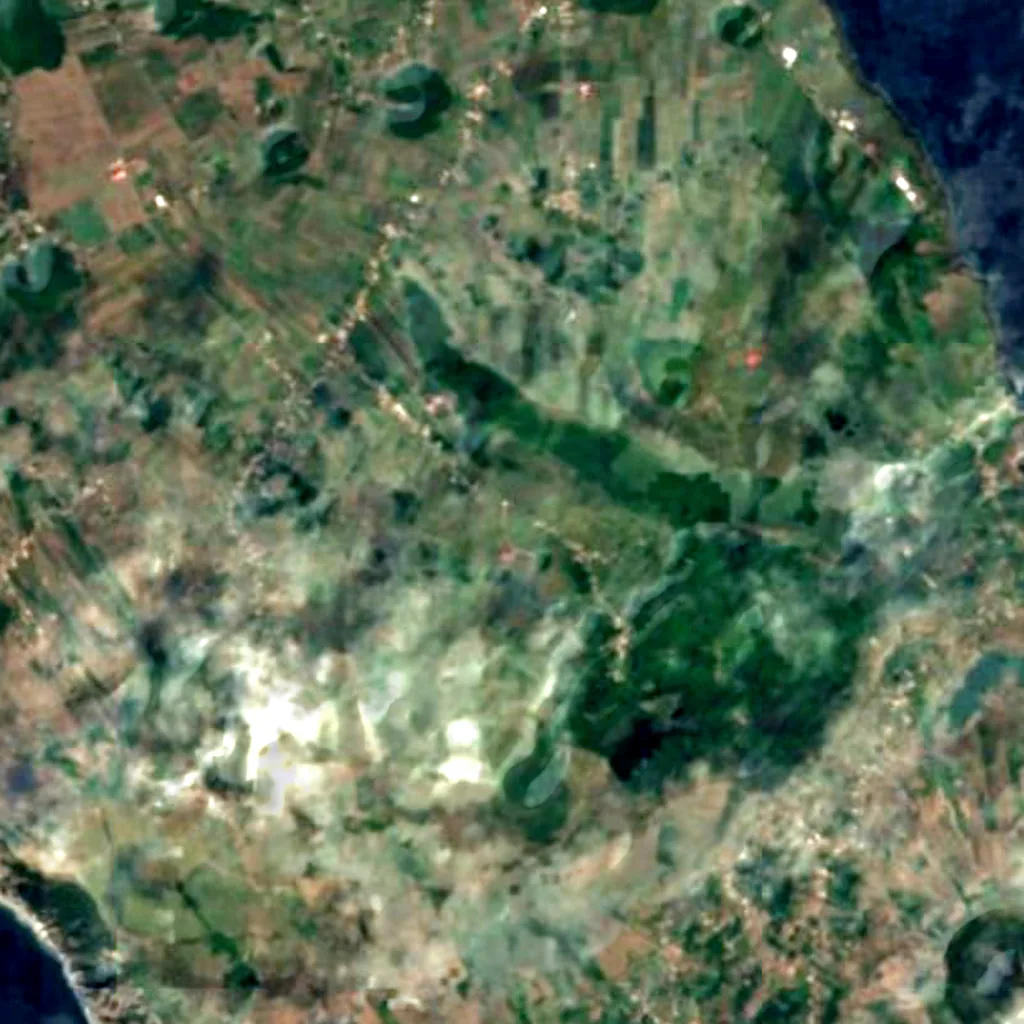 Graciosa Island seen from above (Sentinel-2)