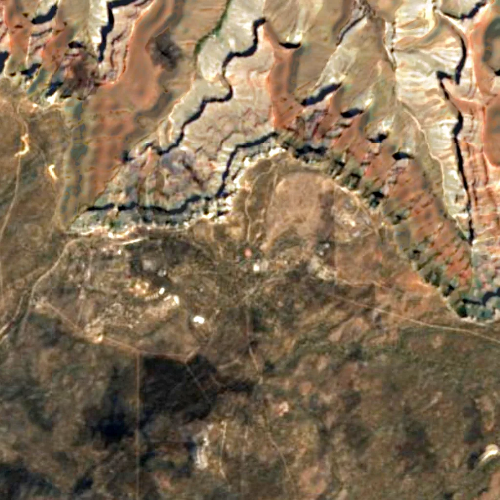 Parque nacional del Gran Cañón visto desde arriba (Sentinel-2)