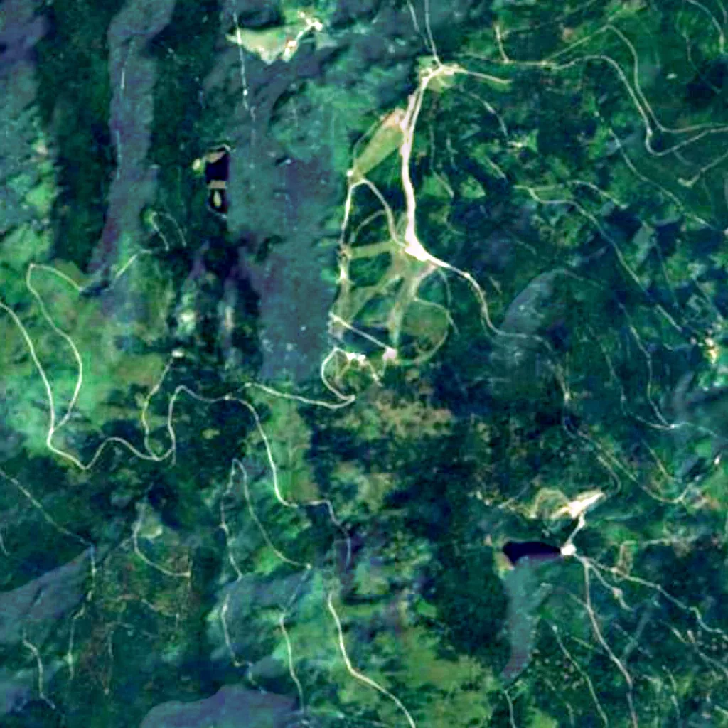 Großer Arber visto dall'alto (Sentinel-2)