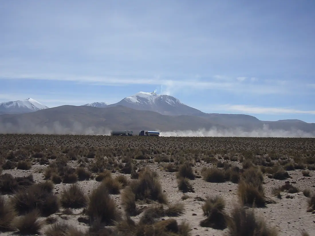 Volcán Guallatiri desde A-235
