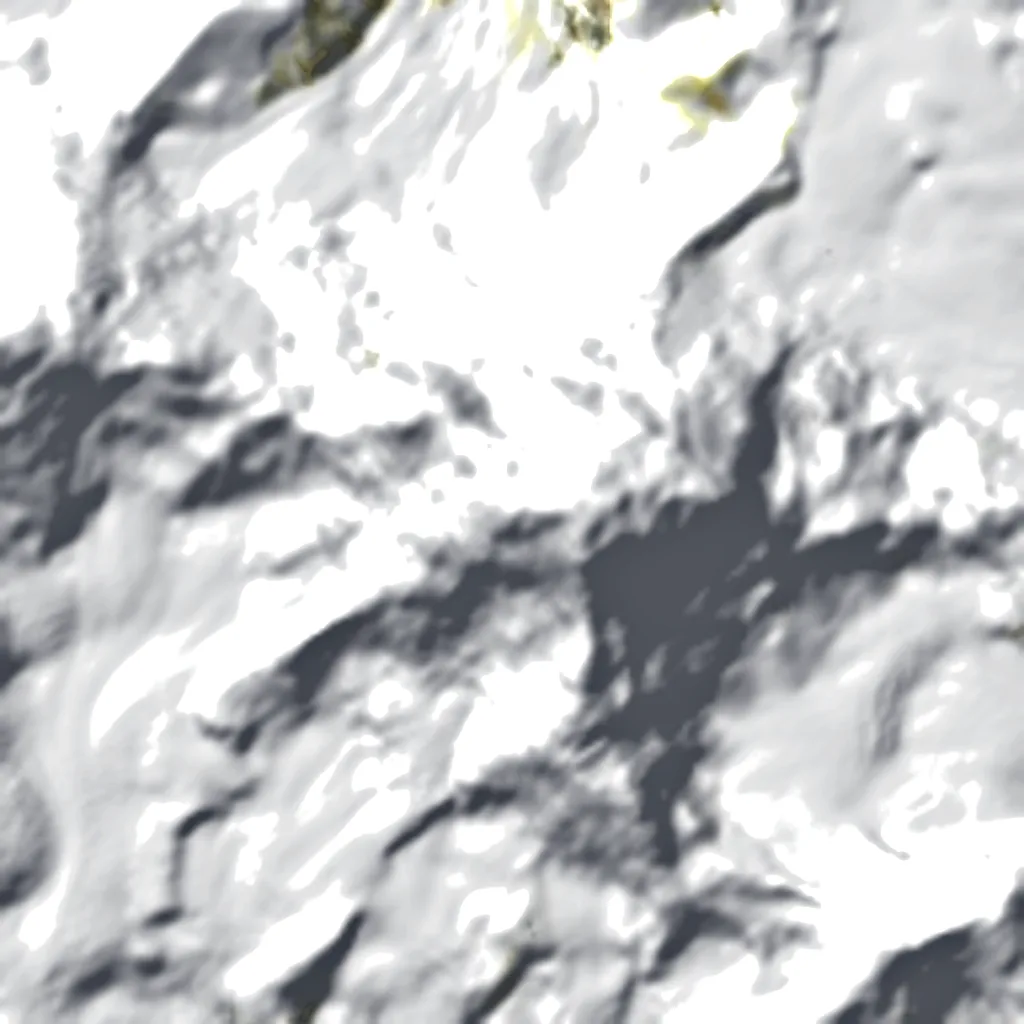 Gyachung Kang vu d'en haut (Sentinel-2)