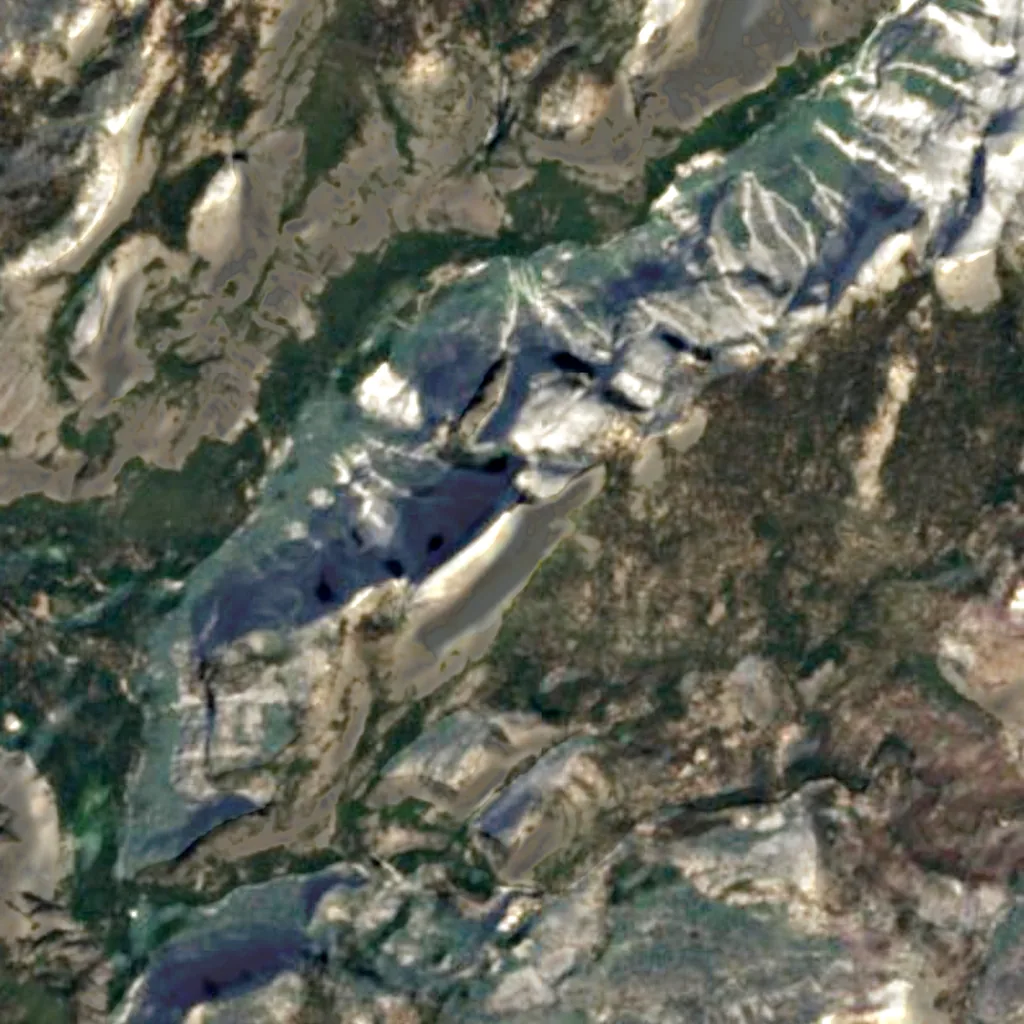 Half Dome vu d'en haut (Sentinel-2)