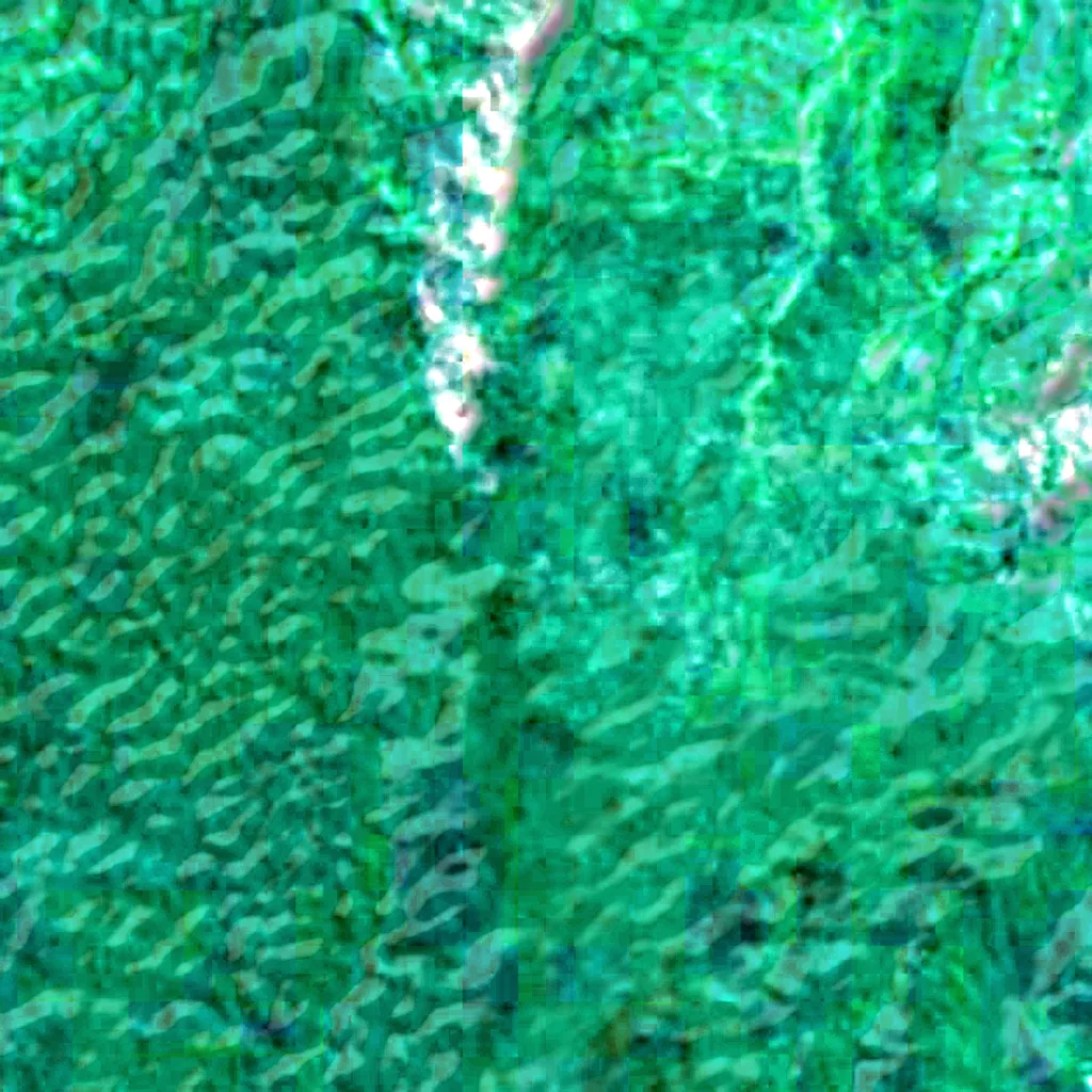 Halmahera visto dall'alto (Sentinel-2)