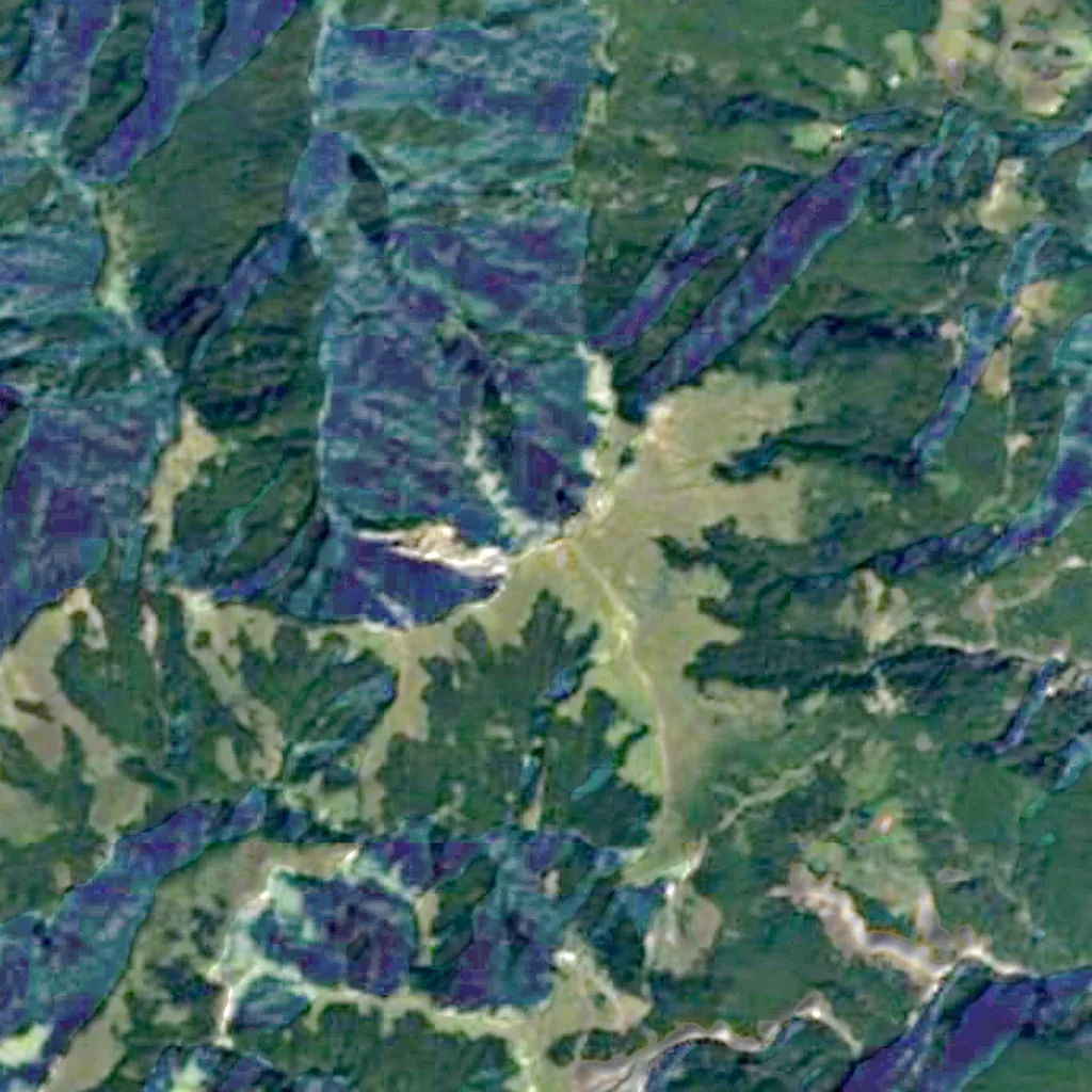 Hehuanshan seen from above (Sentinel-2)