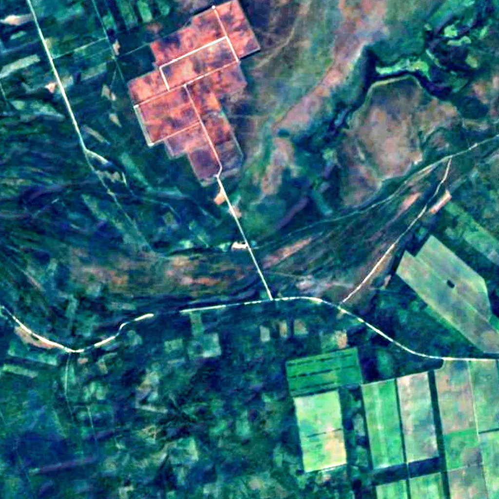 Hiiumaa van boven gezien (Sentinel-2)