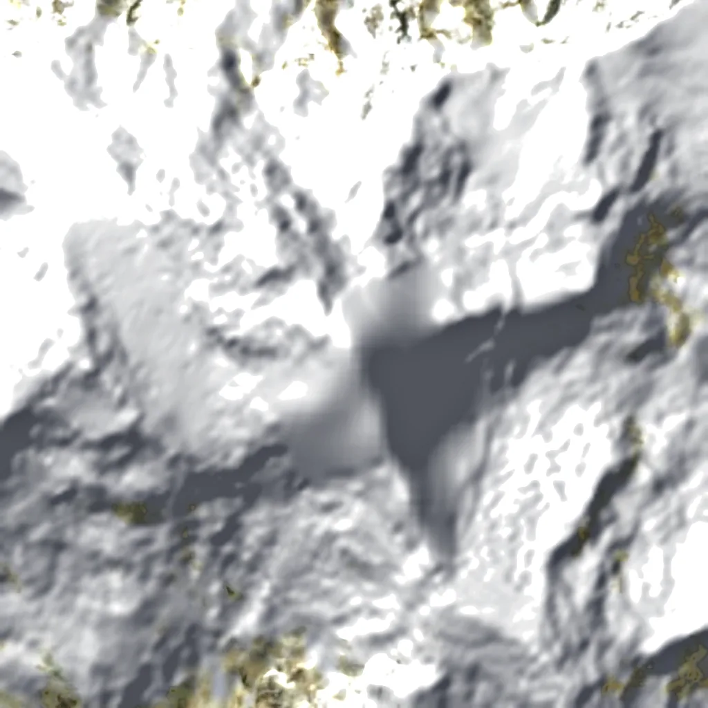 Himalchuli visto dall'alto (Sentinel-2)