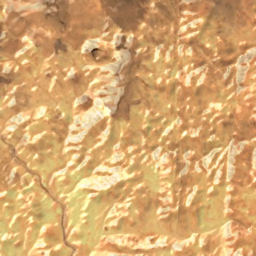 Hoggar visto desde arriba (Sentinel-2)