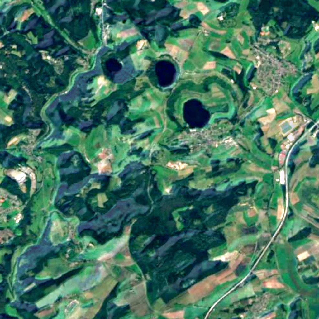 Hoher List Observatorium van boven gezien (Sentinel-2)
