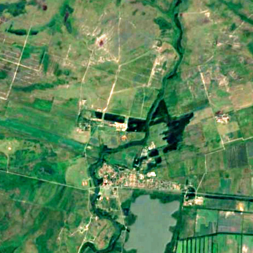 Parque Nacional del Hortobágy visto desde arriba (Sentinel-2)