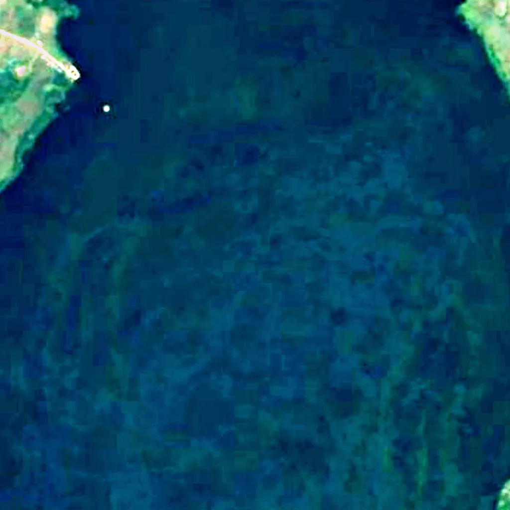 Lac Indawgyi vu d'en haut (Sentinel-2)