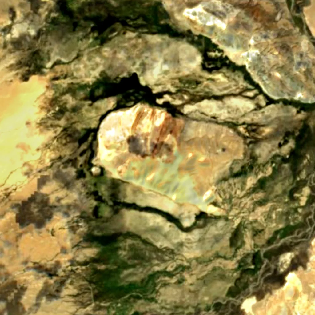 Indian Astronomical Observatory von oben gesehen (Sentinel-2)