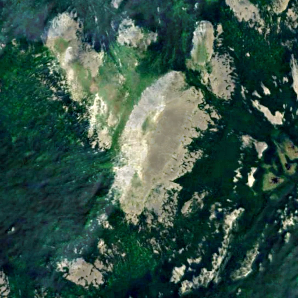 Iremel seen from above (Sentinel-2)