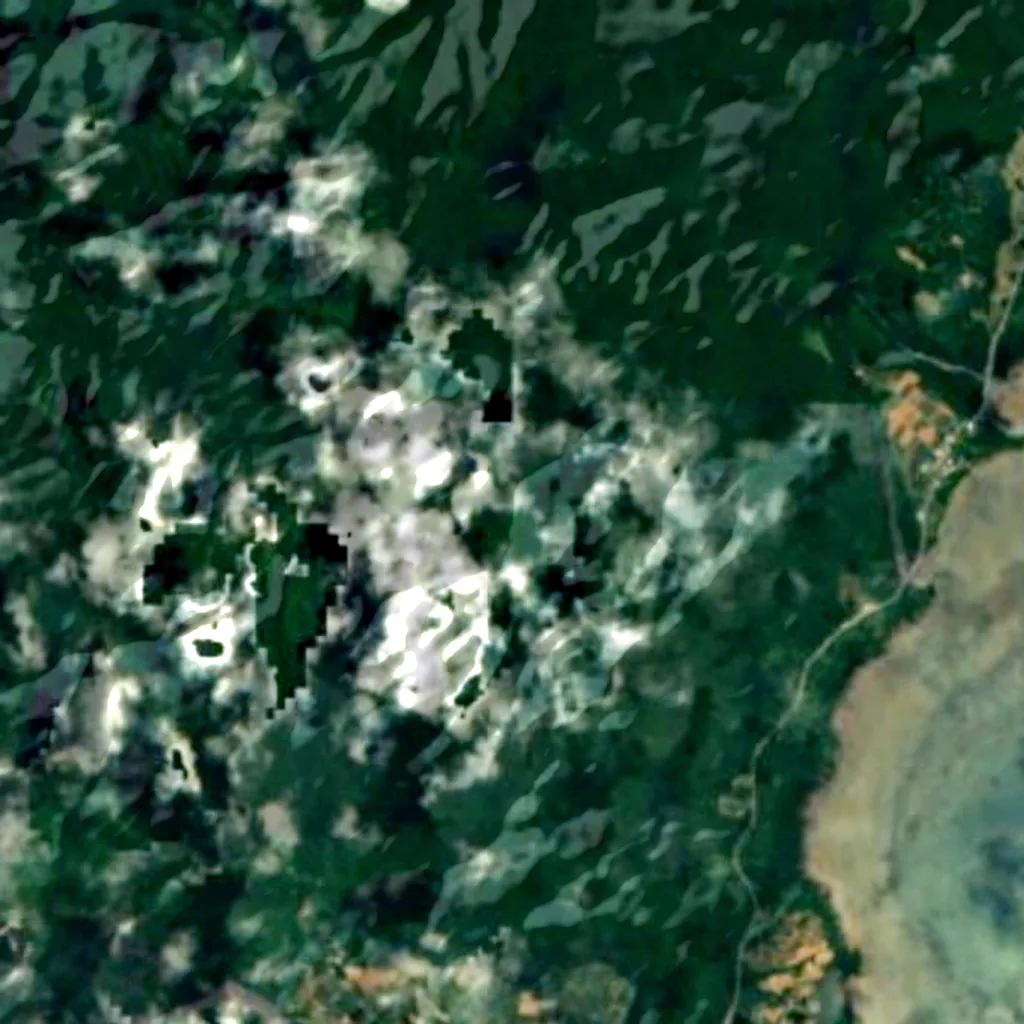 Parque Nacional Iriomote-Ishigaki visto de cima (Sentinel-2)