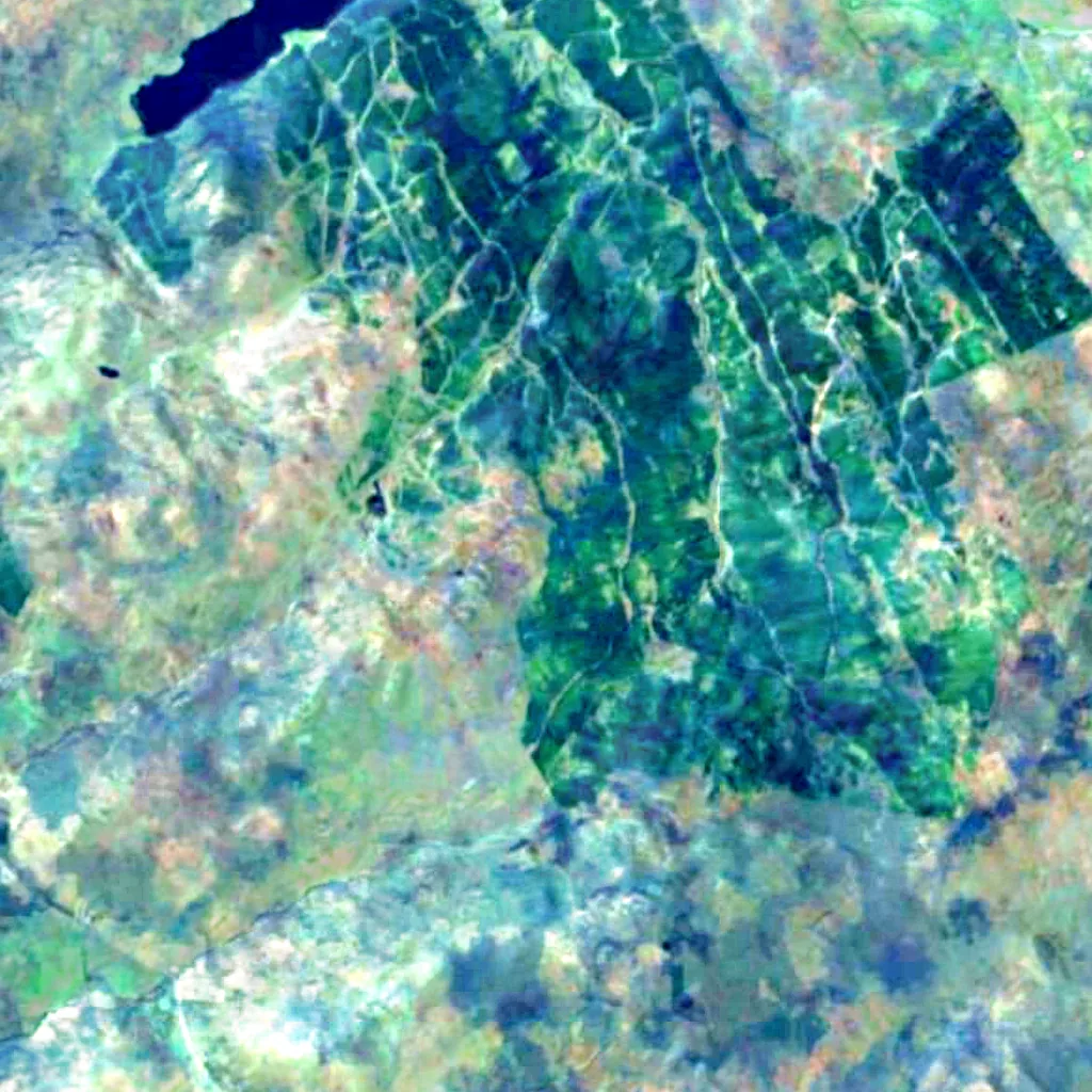 Île de Skye vu d'en haut (Sentinel-2)