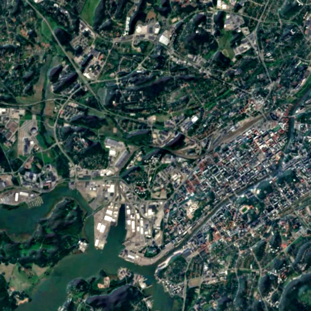 Iso-Heikkilä Observatory seen from above (Sentinel-2)