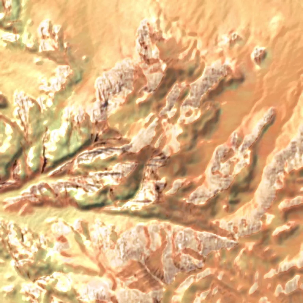 Jabal Umm al Dami visto desde arriba (Sentinel-2)