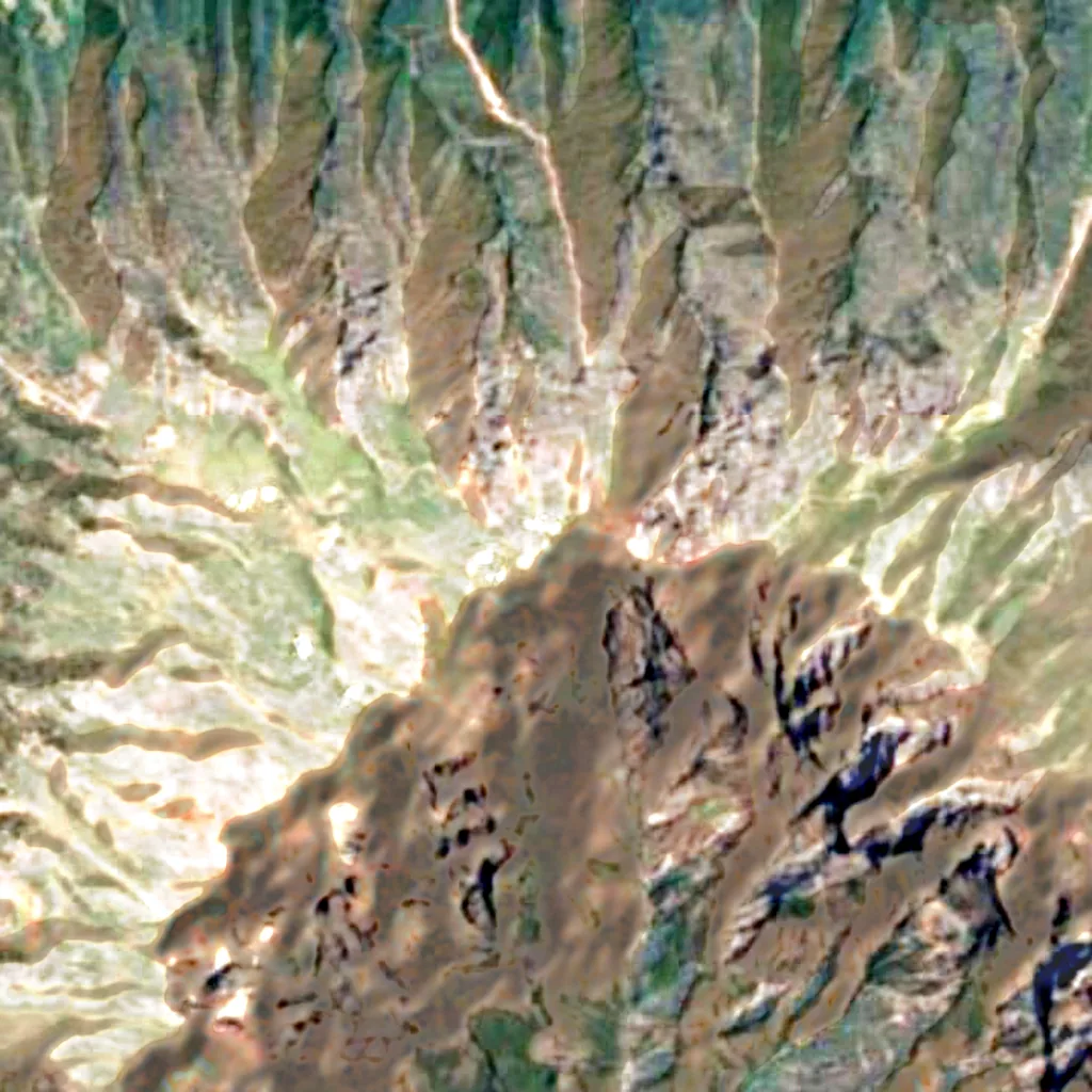 Jacobus Kapteyn Telescope van boven gezien (Sentinel-2)