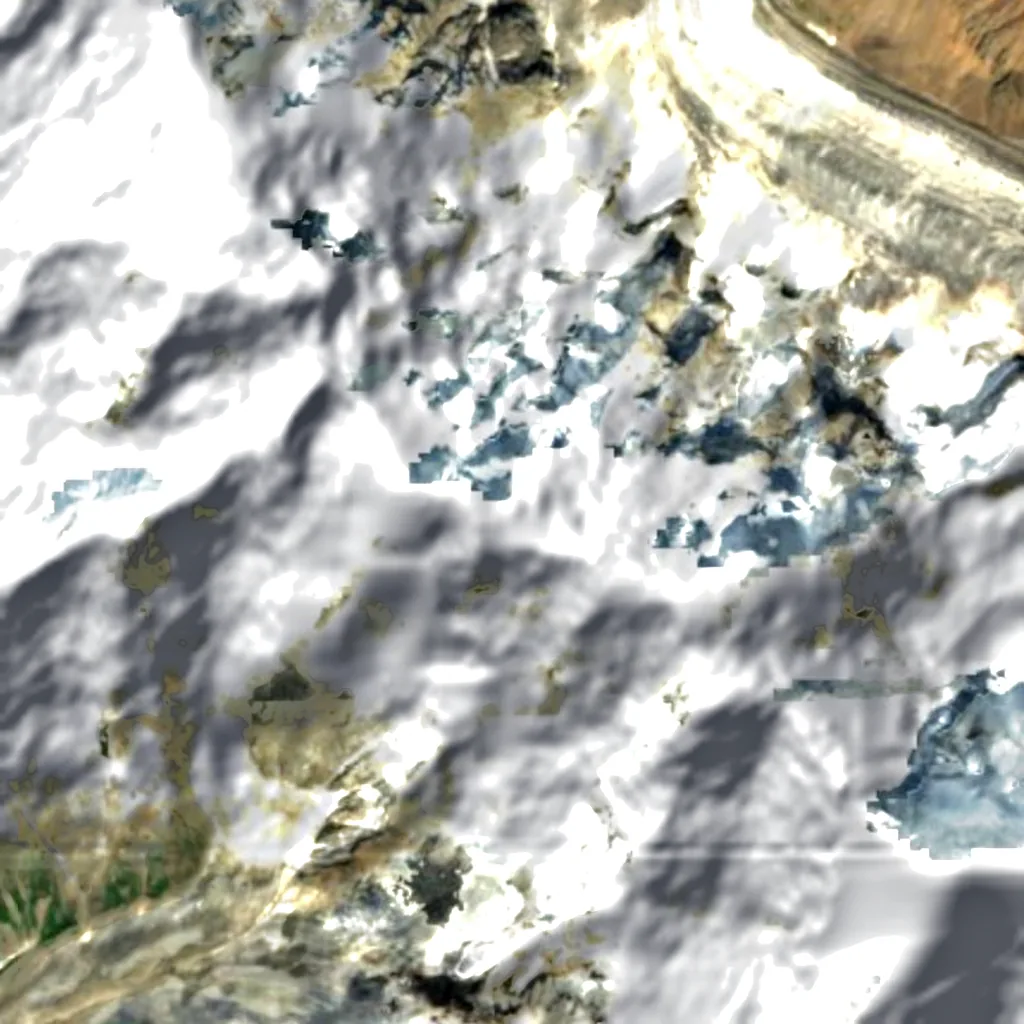 Dschanga von oben gesehen (Sentinel-2)