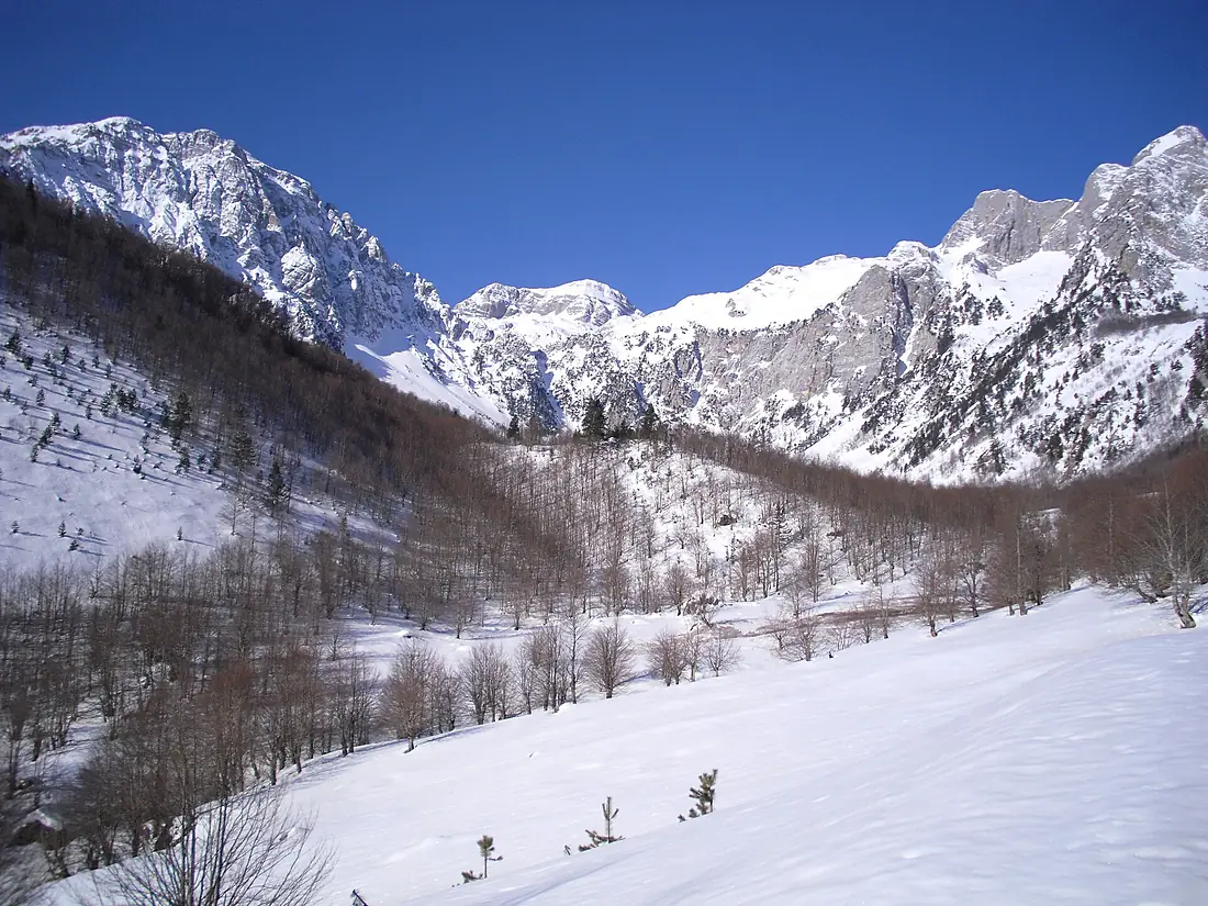 Hanging glacial valley of Kukaj, Valbonë, Albanian Alps