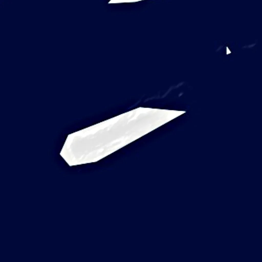 Atollo Johnston visto dall'alto (Sentinel-2)