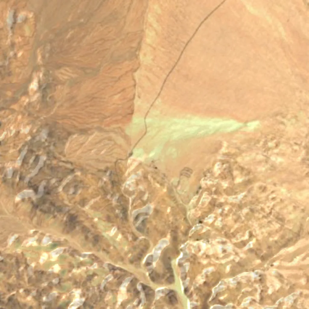 Joshua-Tree-Nationalpark von oben gesehen (Sentinel-2)