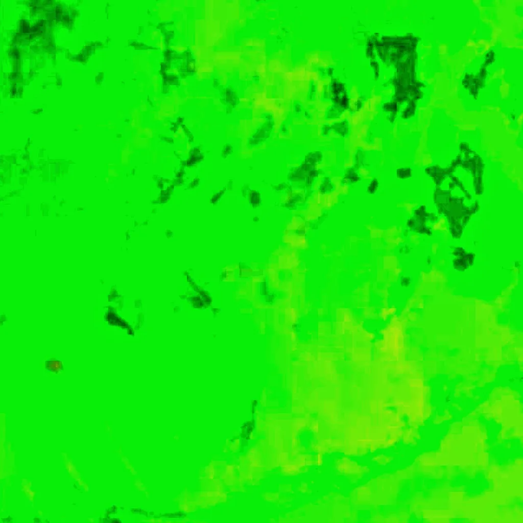 Lago Kainji visto dall'alto (Sentinel-2)