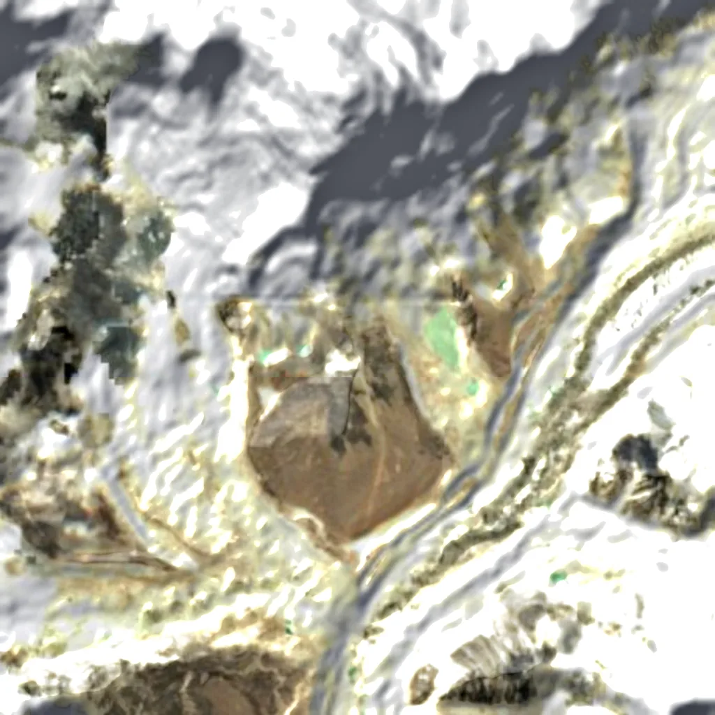 Kala Patthar visto dall'alto (Sentinel-2)