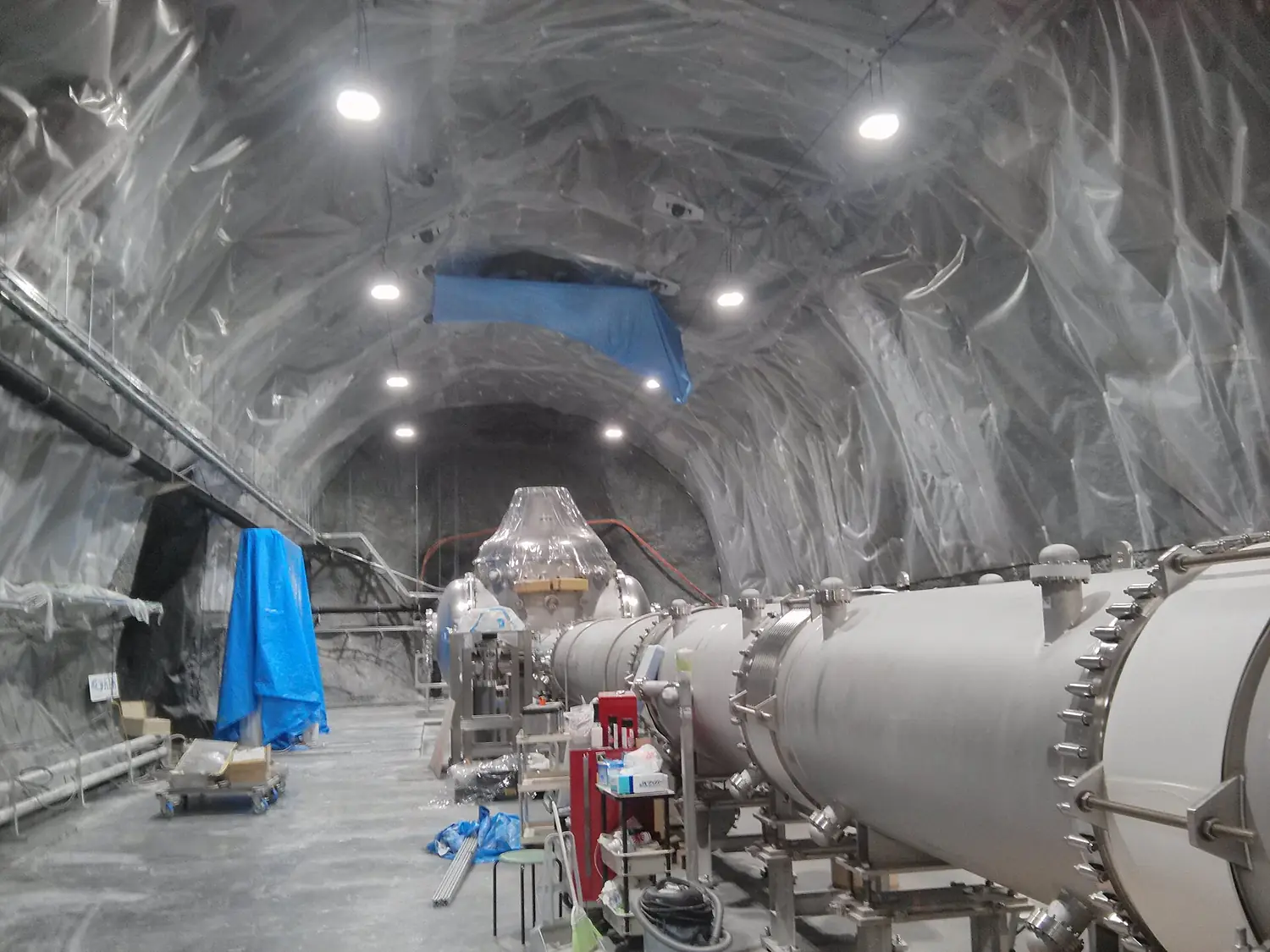 In-construction KAGRA gravitational-wave detector