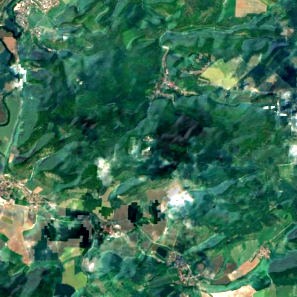 Observatorio Karl Schwarzschild visto desde arriba (Sentinel-2)