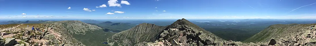 2017-07-26 13 05 55 Full 360-degree panoramic view from Mount Katahdin's Baxter Peak in Baxter State Park, Piscataquis County, Maine
