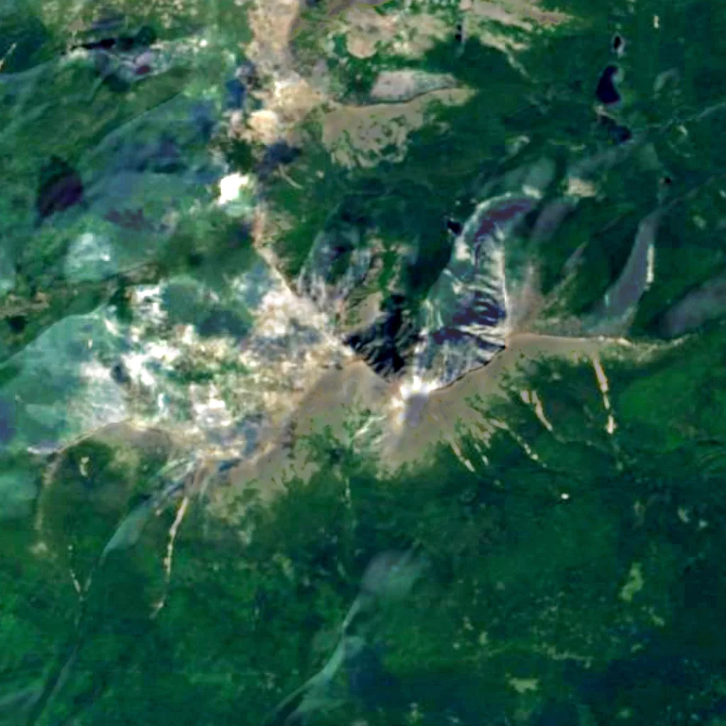 Mount Katahdin von oben gesehen (Sentinel-2)