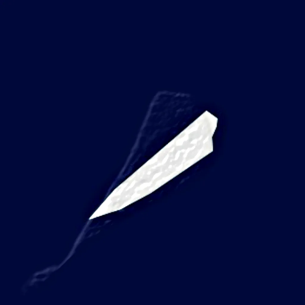 Kavaratti vu d'en haut (Sentinel-2)