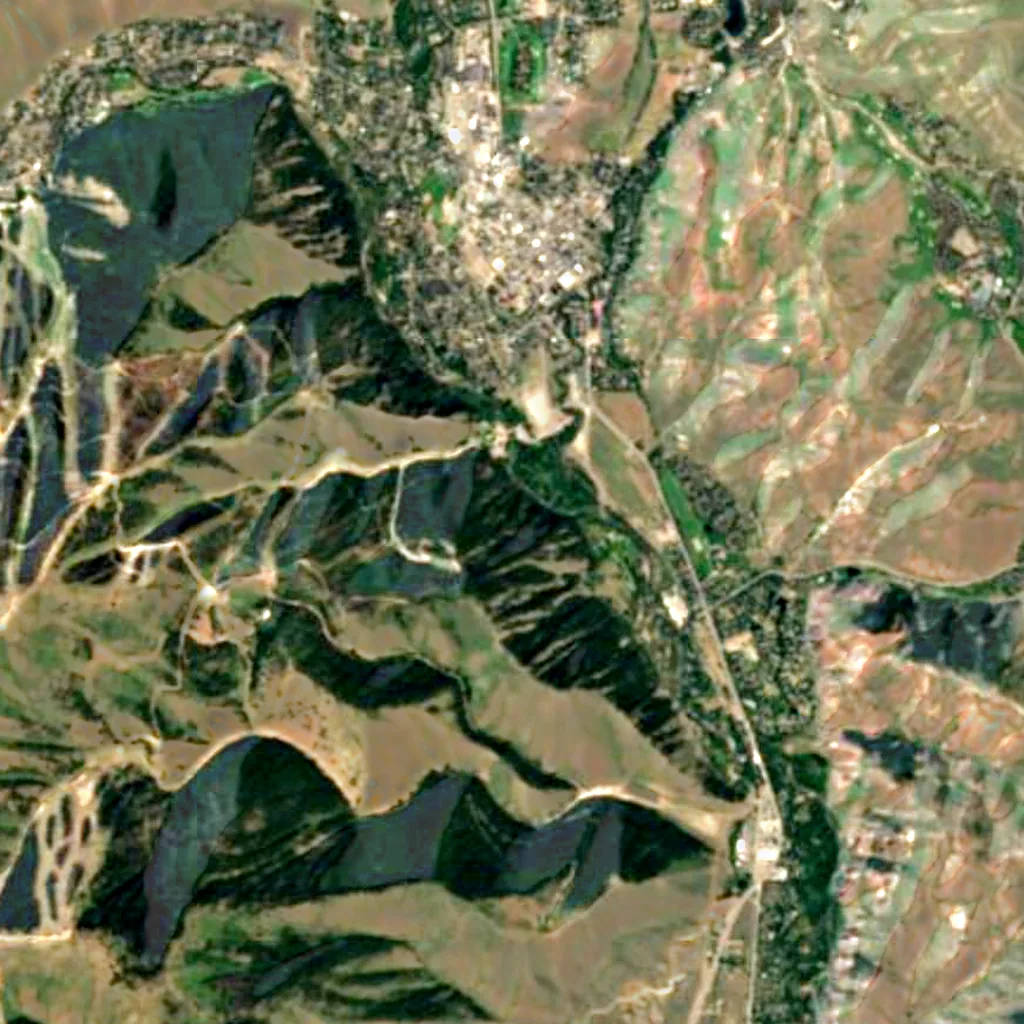 Ketchum von oben gesehen (Sentinel-2)
