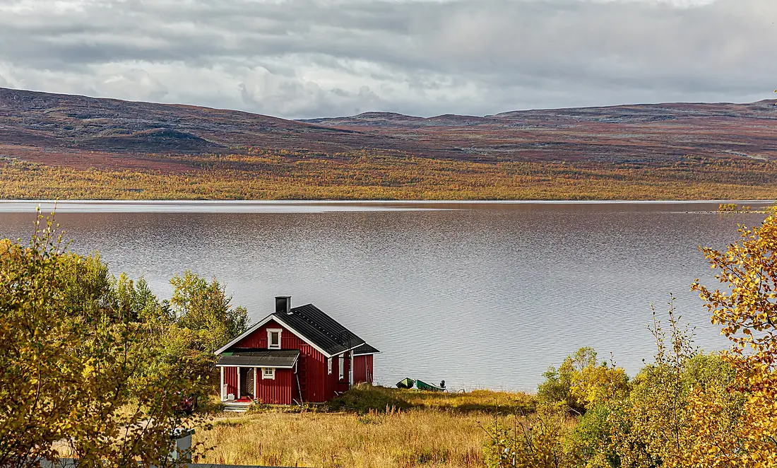 Lake Kilpisjärvi in Enontekiö, Lapland, Finland, 2021 September