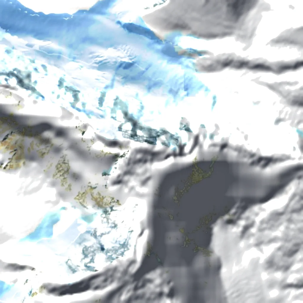 King Peak van boven gezien (Sentinel-2)