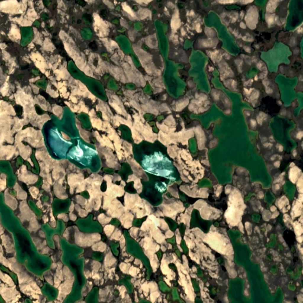 King William Island seen from above (Sentinel-2)